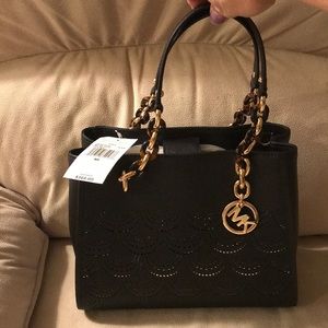 Michael Kors Black Leather Tote